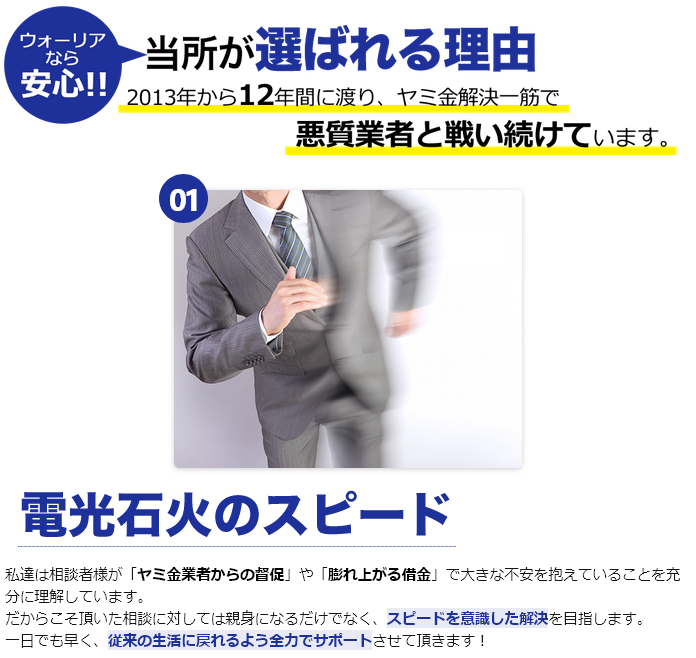 電光石火のスピード