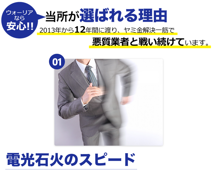 電光石火のスピード